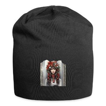 Père Noël réveillon de Noël messe de minuit arbres de Noël cadeaux - Bonnet en jersey - noir - Devant