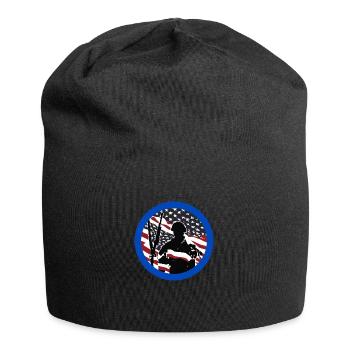 Veteran, Veteran, Waffenstillstand, Militär. - Jersey-Beanie - Schwarz - Vorne