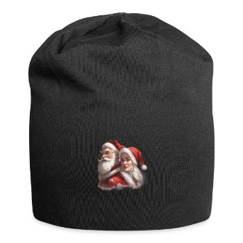 Ehepaar Santa Claus - Jersey-Beanie - Schwarz - Vorne