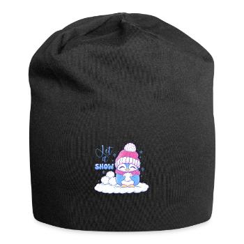 Let It Snow - Jersey-Beanie - Schwarz - Vorne