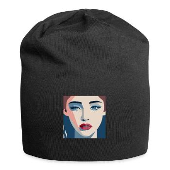 Women / Feminin /Art - Jersey-Beanie - Schwarz - Vorne
