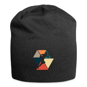 Vintage Retro Rugby Gift Idea - Jersey Beanie - black - Front