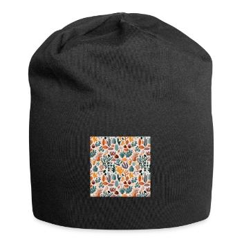 Dessert pattern - Jersey Beanie - black - Front