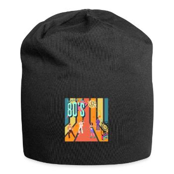 Retro Roller Groove - Jersey Beanie - black - Front