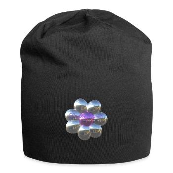 Flower Power - Tu me rends heureux - Bonnet en jersey - noir - Devant