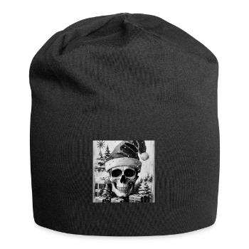 Christmas Skull - Jersey-Beanie - Schwarz - Vorne