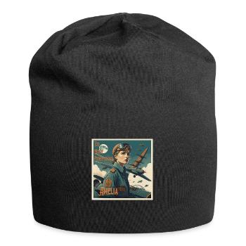 Too Much Perspective........Amelia - Jersey Beanie - black - Front
