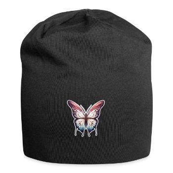 Butterfly / Animal / Insect / Flying / Summer - Jersey Beanie - black - Front