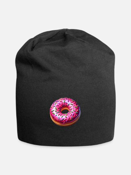 Donut - Jersey-Beanie - Schwarz