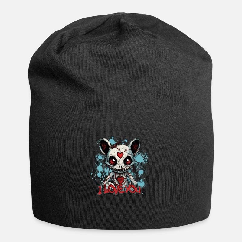 VODOO TEDDY - Jersey Beanie - black