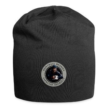 Paintball-Bienies, Espresso selber, Kaffeezeit - Jersey-Beanie - Schwarz - Vorne