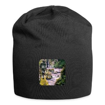 Water Nature My Power - Jersey-Beanie - Schwarz - Vorne