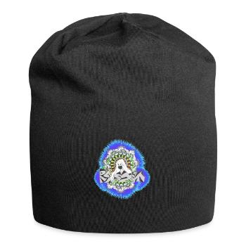 Graffiti - Street Art Mandala - Jersey-Beanie - Schwarz - Vorne