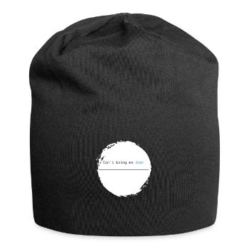 Drôle de dicton - Je ne peux pas me faire descendre bleu - Bonnet en jersey - noir - Devant