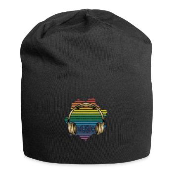 Earphone - Jersey Beanie - black - Front