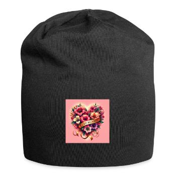 Love Blooms - Jersey Beanie - black - Front