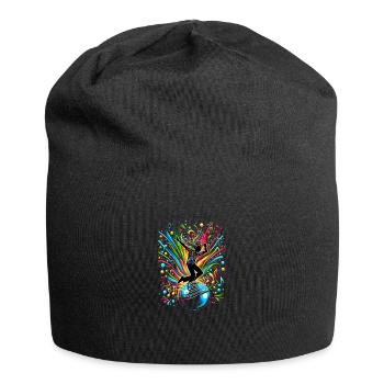Dancing Rhythm – Musical Joie de vivre - Bonnet en jersey - noir - Devant