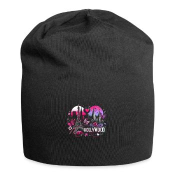 Romantisches Paris Hollywood – Stadtzauber Kunst - Jersey-Beanie - Schwarz - Vorne