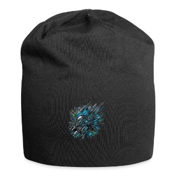 Geschwindigkeit neuronaler Netze - Jersey-Beanie - Schwarz - Vorne