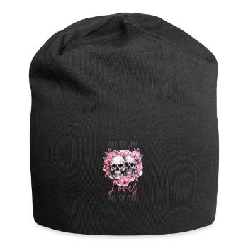 Tout de moi vous aime tous Squelettes de la Saint-Valentin - Bonnet en jersey - noir - Devant