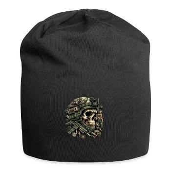 Eagle's Vigilance: Tactical Skull - Jersey Beanie - black - Front