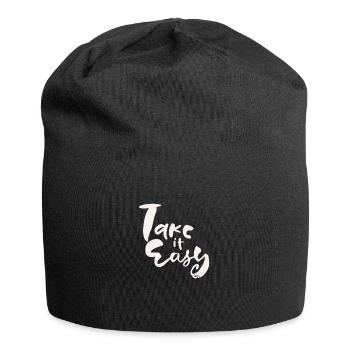 Calme-toi - Bonnet en jersey - noir - Devant