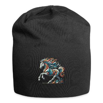 Cheval artwork - Bonnet en jersey - noir - Devant
