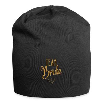 Team Bride - Jersey-Beanie - Schwarz - Vorne