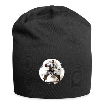 Karate can improve concentration - Jersey Beanie - black - Front