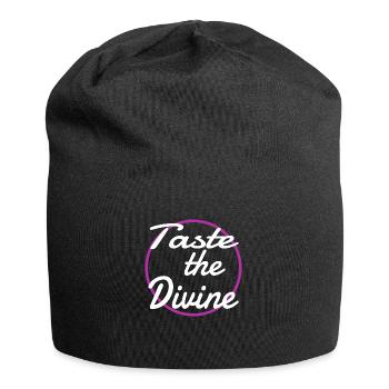 flavor combinations blissful cooking present - Jersey-Beanie - Schwarz - Vorne