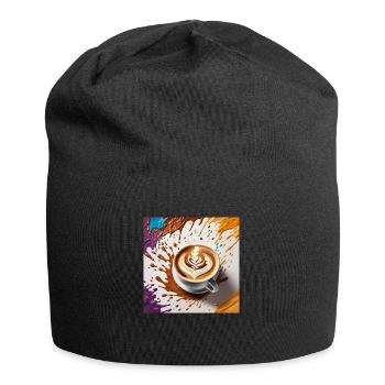 Latte Art Love - Jersey Beanie - black - Front