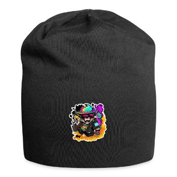 Cool Alpaca Gift - Jersey Beanie - black - Front