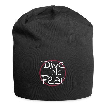 Heureux Résilient Courage Présent Courage Mentalité - Bonnet en jersey - noir - Devant