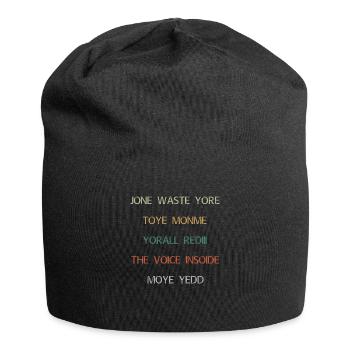 JONE WASTE YORE TOYE MONME YORALL REDIII LA VOIX - Bonnet en jersey - noir - Devant