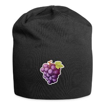 Grapes or dark vine - Jersey Beanie - black - Front