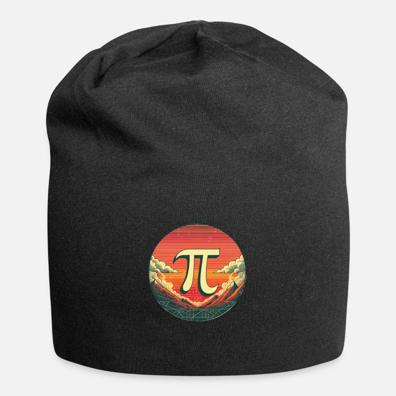 Pi Day Logo Himmel, Pi Tag 2024 - Jersey-Beanie - Schwarz