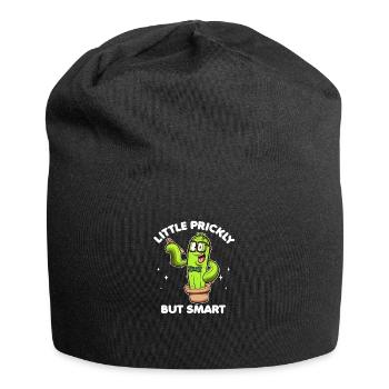 Wenig stachelig, aber schlau - Jersey-Beanie - Schwarz - Vorne