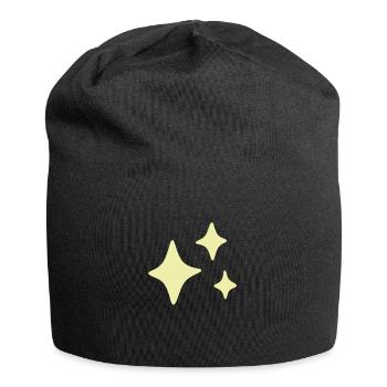 Sparkles Yellow - Jersey Beanie - black - Front