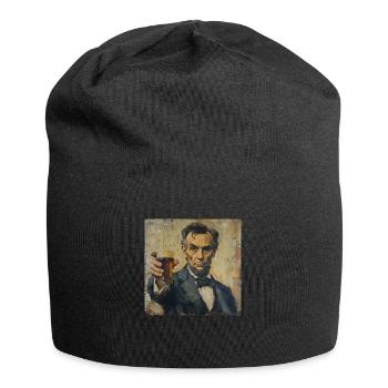 Bier I want you Präsident Bayern USA Festzelt Bräu - Jersey-Beanie - Schwarz - Vorne