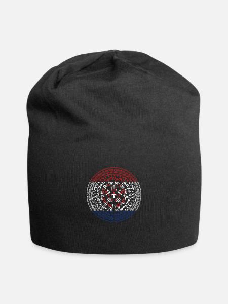 Kroatien, hrvatska, kroatien, europe, zagreb, glagoljica - Jersey-Beanie - Schwarz