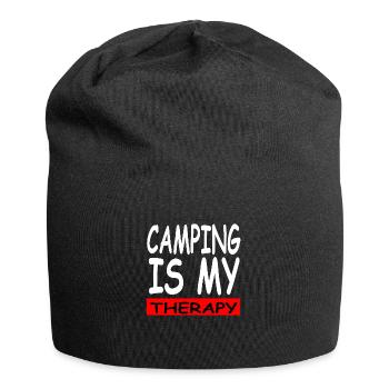 Camping - Jersey Beanie - black - Front