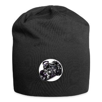 Photo camera digital analogue - Jersey Beanie - black - Front