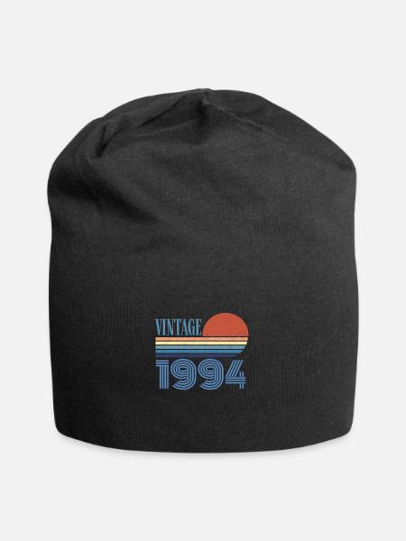 Jahrgang 1994 - Jersey-Beanie - Schwarz