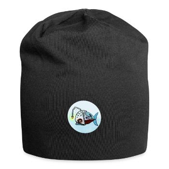 Leuchtfisch Unterwasserlamp - Jersey-Beanie - Schwarz - Vorne