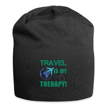 travel therapy - Jersey Beanie - black - Front