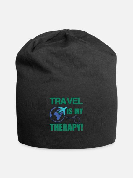 travel therapy - Jersey-Beanie - Schwarz