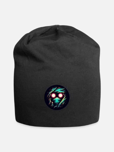 Leuchtender Beobachter - Jersey-Beanie - Schwarz