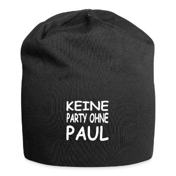 Party - Jersey-Beanie - Schwarz - Vorne