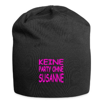 Party - Jersey-Beanie - Schwarz - Vorne
