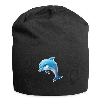 Delfin - Jersey-Beanie - Schwarz - Vorne
